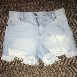 High rise NOBO jean shorts